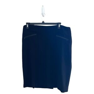 ◼️TALBOTS: Women’s size 16W, black midi business skirt w/two front zippers◼️